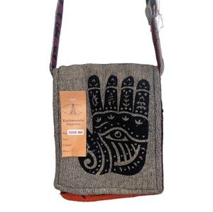 Kathmandu Imports Hamsa Crossbody Bag
